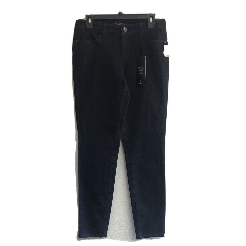 NEW Nine West Jeans Women 8 Average Jegging Skinny Leg Jeans Zip Pockets